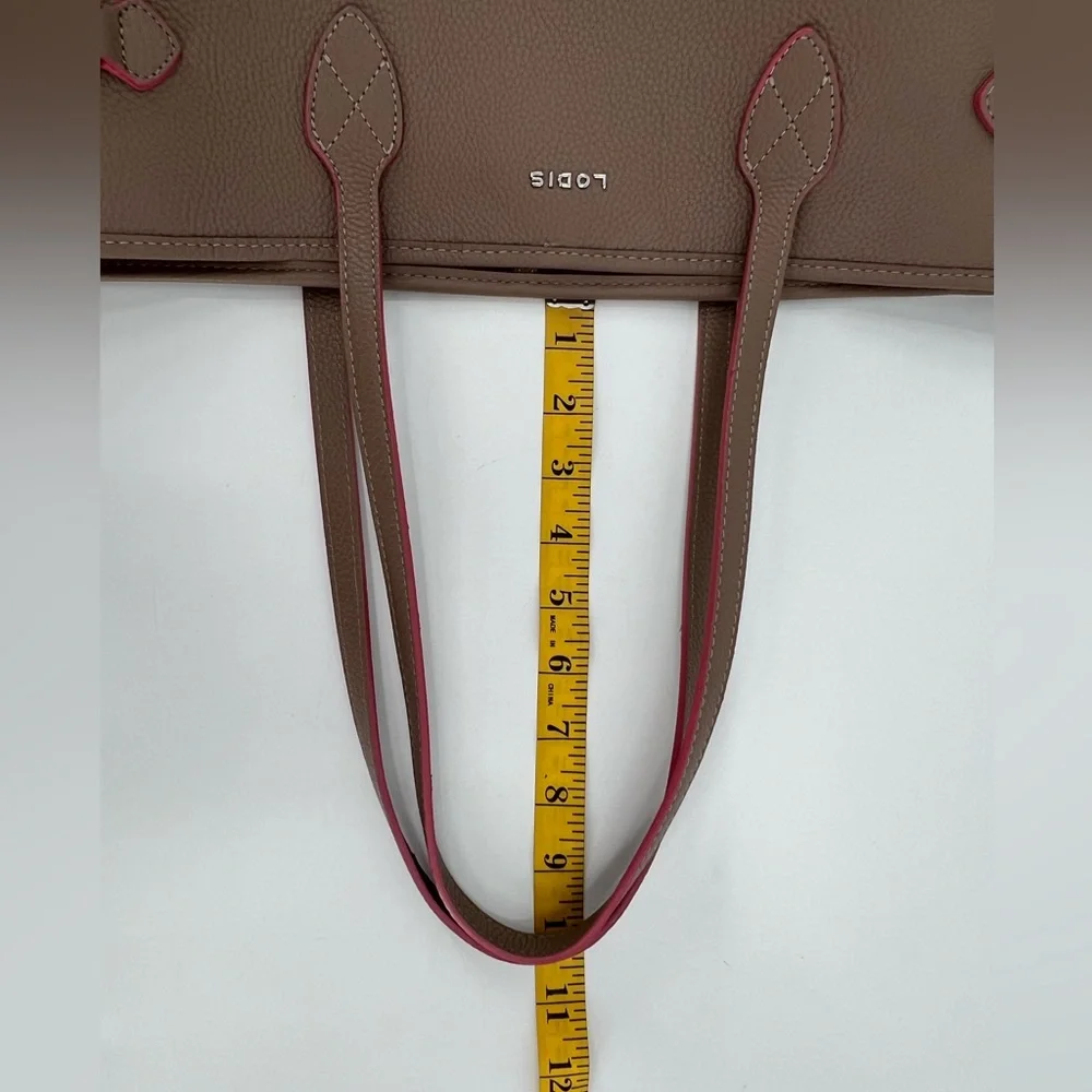 Lodis Tote Carryall Beige / Taupe‎ and Pink